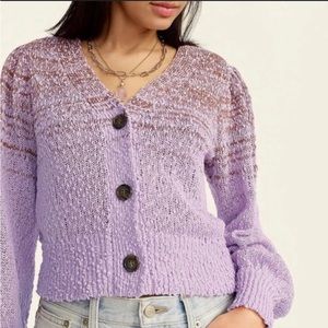NWT J. Crew Reversible Space-Dyed Cardigan Sweater, Dusty Mauve Hickory, XS